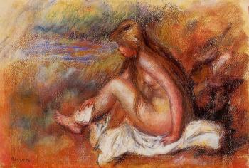 皮埃爾 奧古斯特 雷諾阿 Bather Seated by the Sea